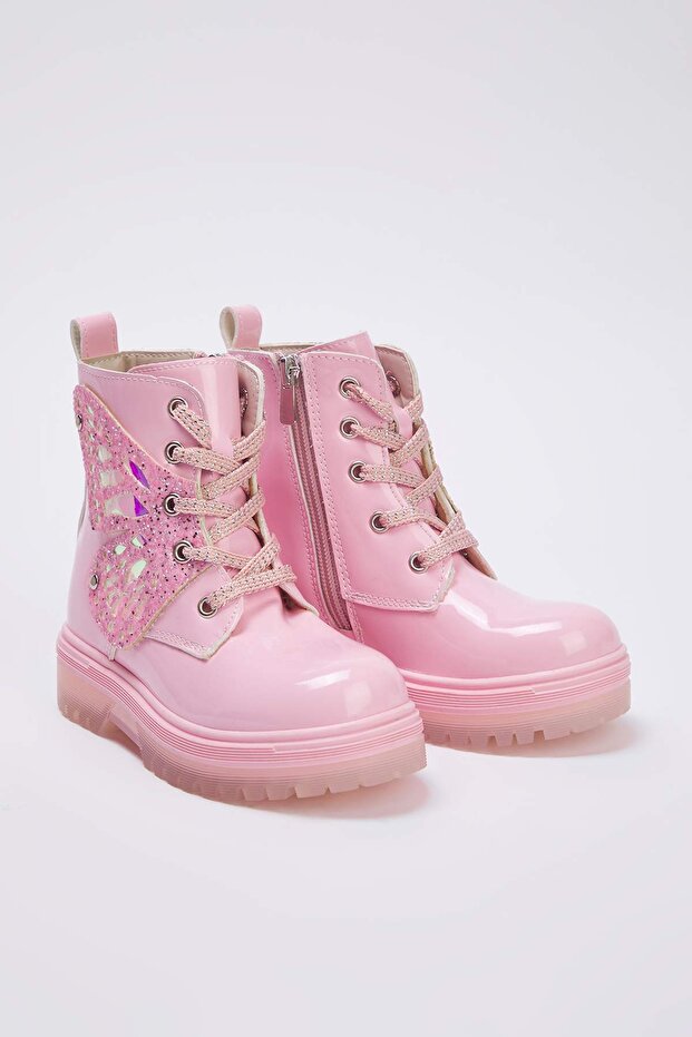 Pembe Fermuarlı ve Bağcıklı Küçük Kız Çocuk Kids Postal Rugan Bot
TAKAW26BO00009 - 1