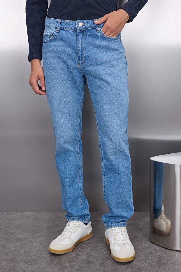 Mavi %100 Pamuk Straight Fit Jeans TMNAW23JE00011 - 3