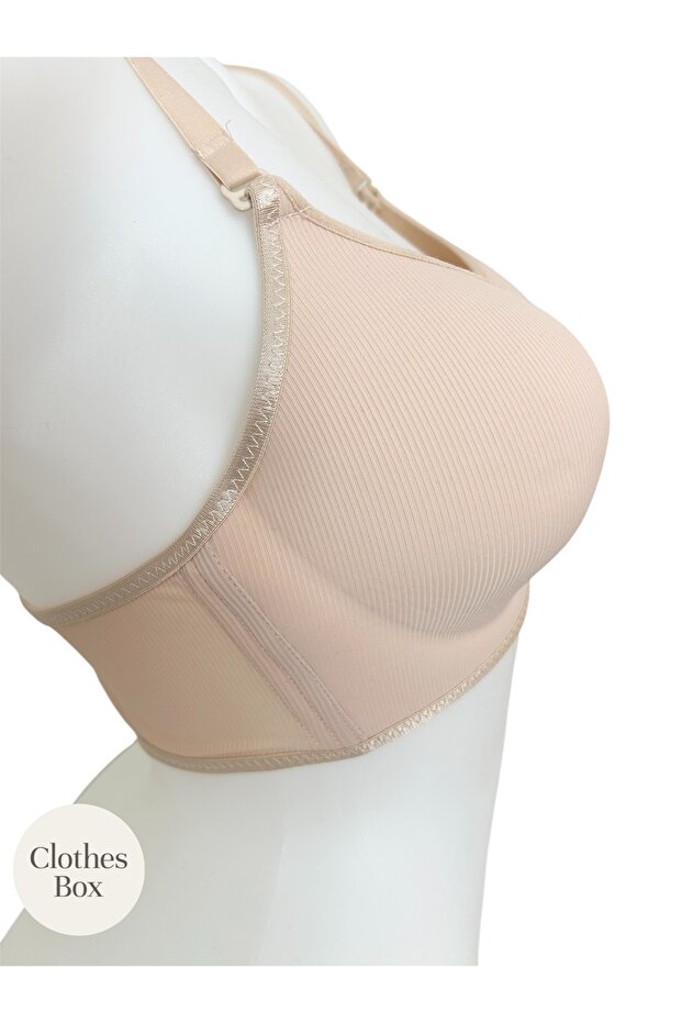No Padding Empty Cap No Underwire Soft Bra - 3