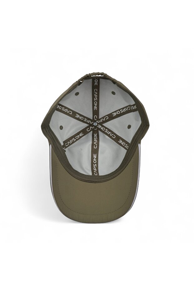 قبعة بوليستر خضراء زيتونية داكنة - 4