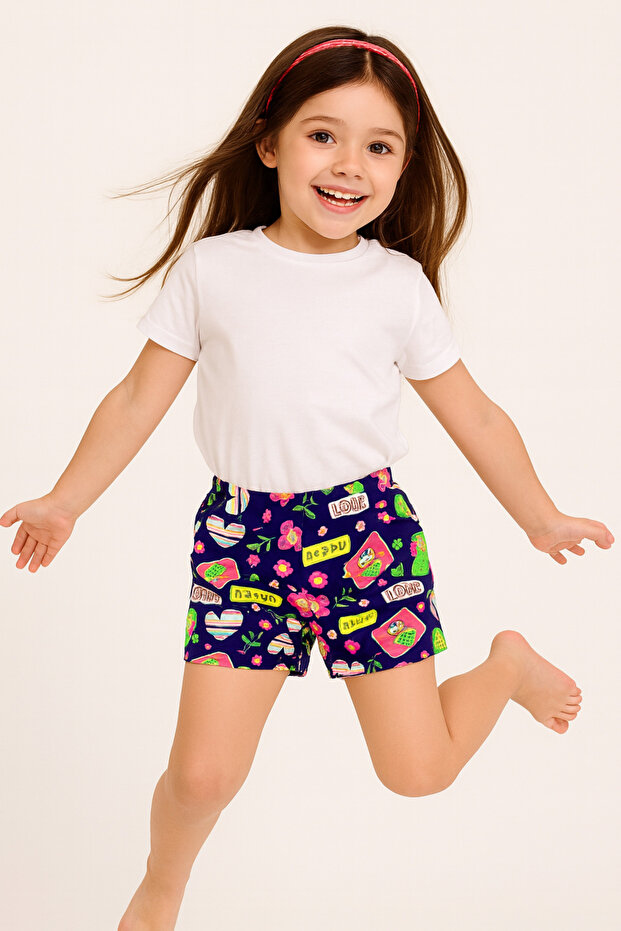 Cotton Lovely Girl's Shorts