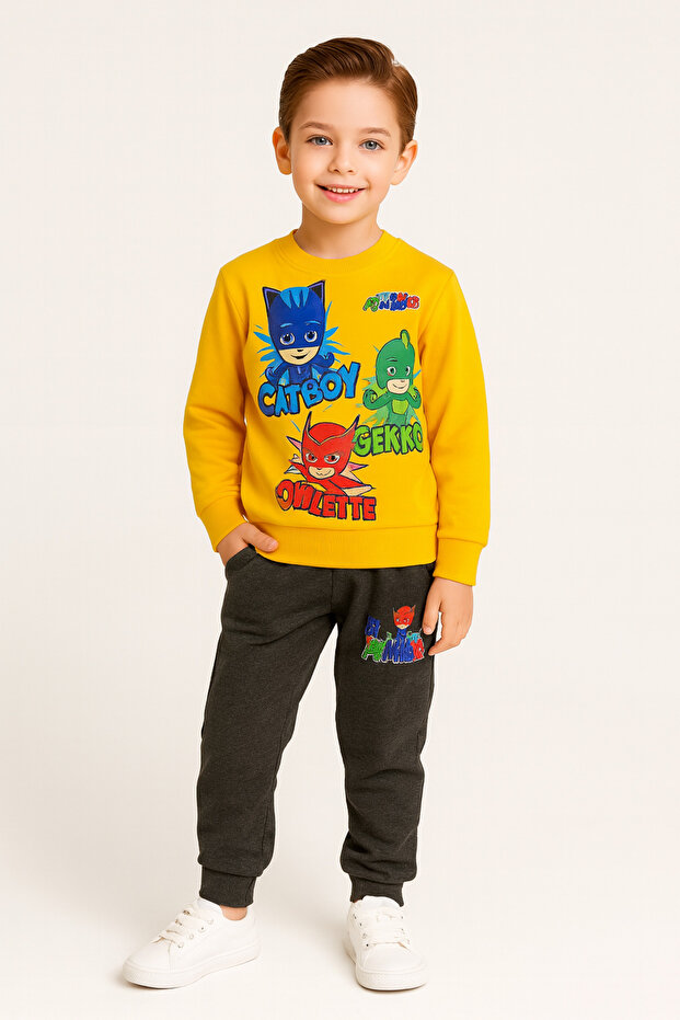 Kaliteli 2ip erkek çocuk eşofman takım - 1