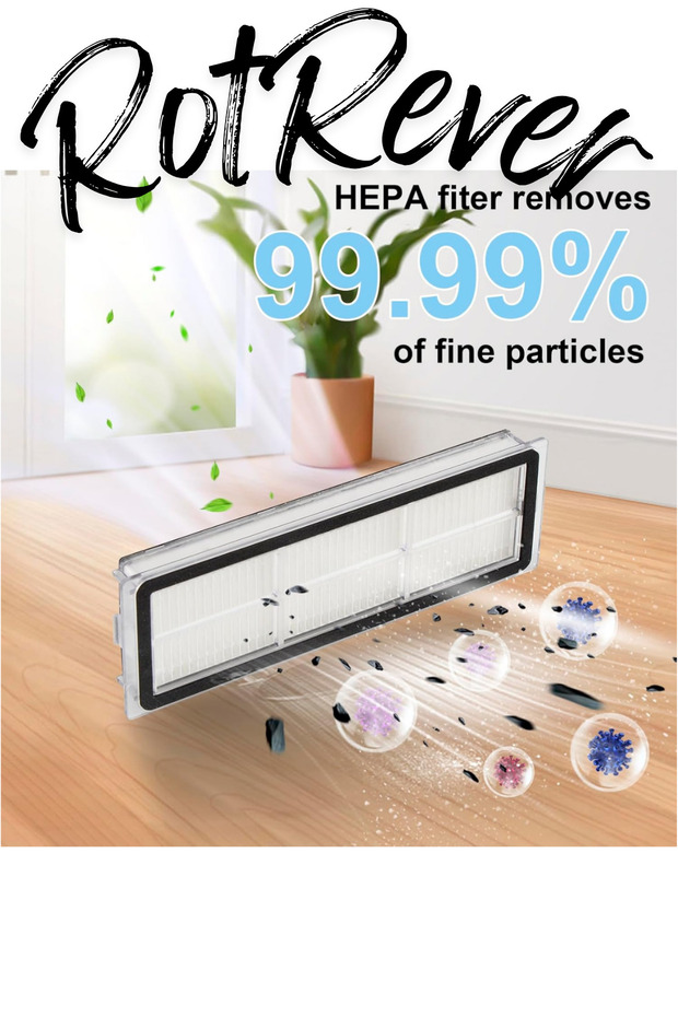 Dreame D10 Plus,D10 Plus Gen 2,L10 Plus,Z10 Pro Uyumlu 2 Ad.Filtre,1 Ad.RotRever Bez Seti-3 Parça - 6