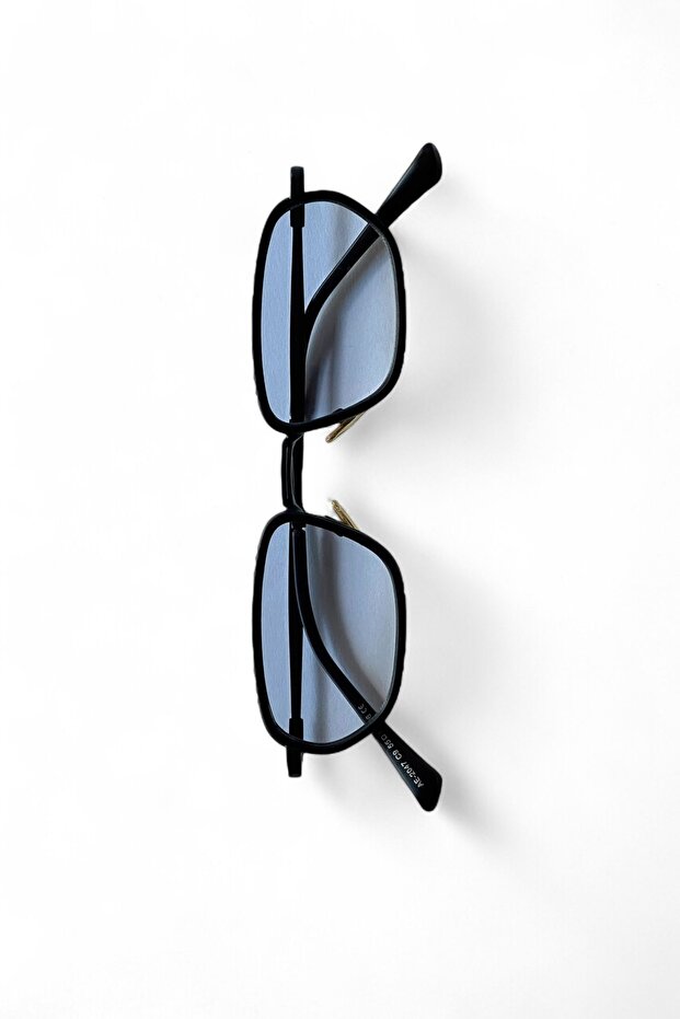 نظارة شمسية مستطيلة للجنسين LUXEN Edge، بحماية UV400، بأذرع معدنية - POPULAR / REN EYEWEAR