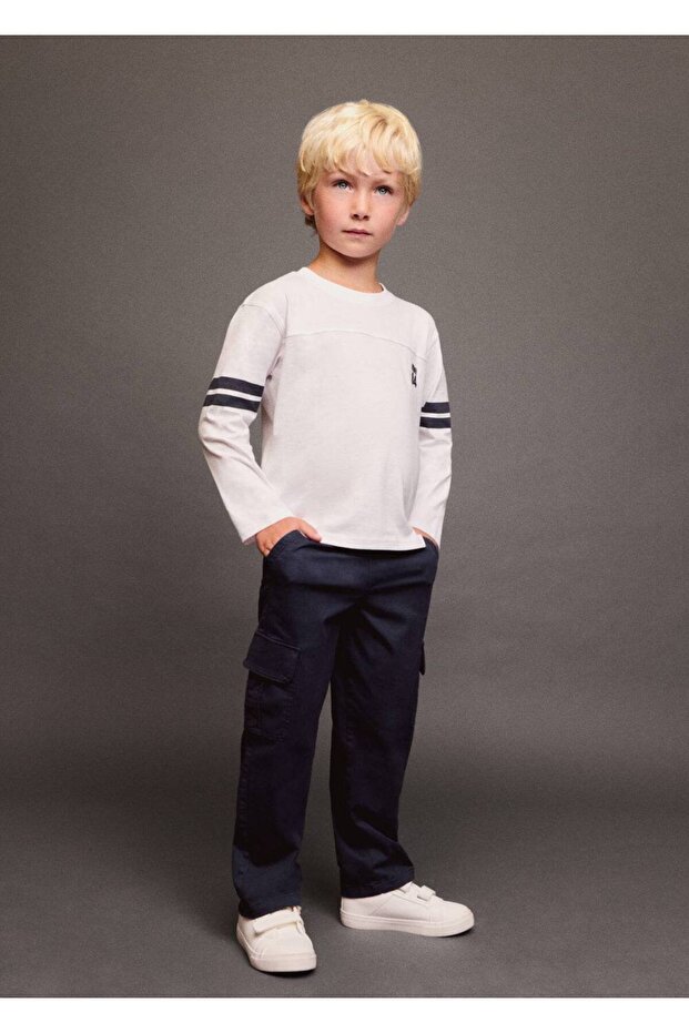 Pamuklu kargo pantolon - 6