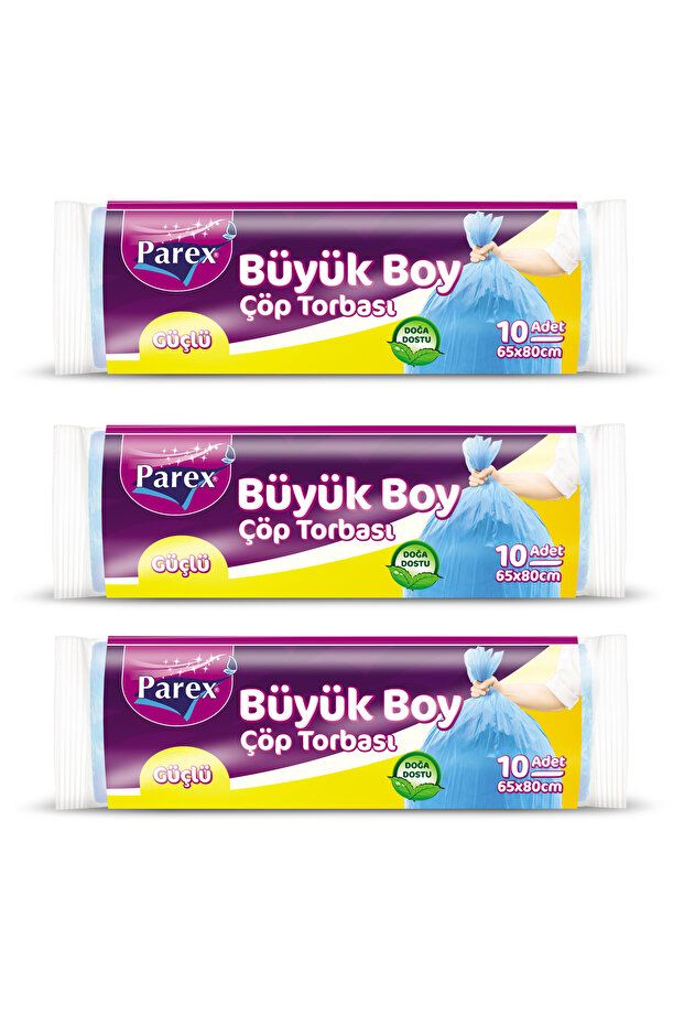 Strong Garbage Bag Large Size 10 Pcs 65 X 80 cm Set of Three - 1