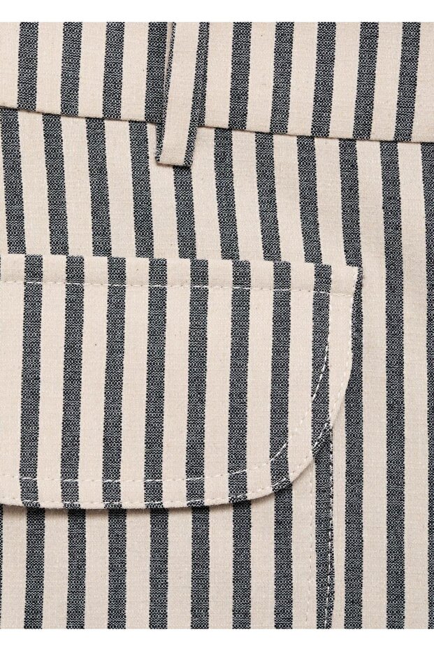 Cepli çizgili pantolon - 5