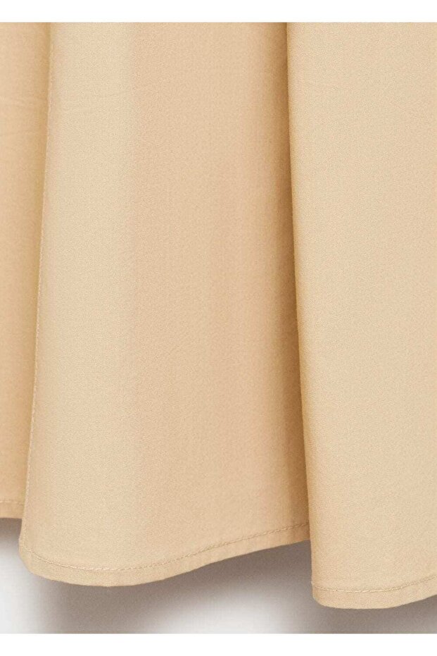 Pamuklu gömlek elbise - 7