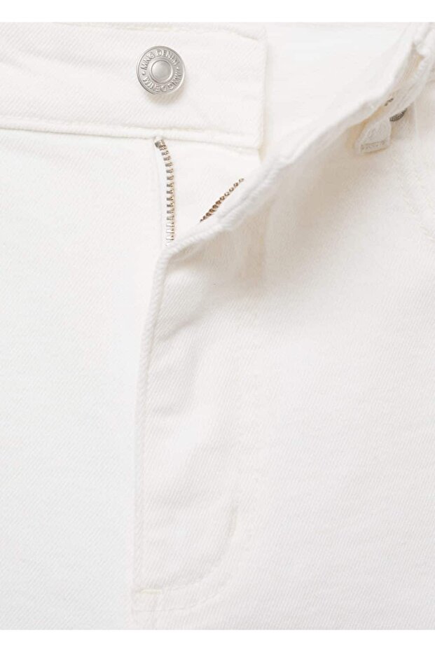 Slim fit kot bermuda şort - 8