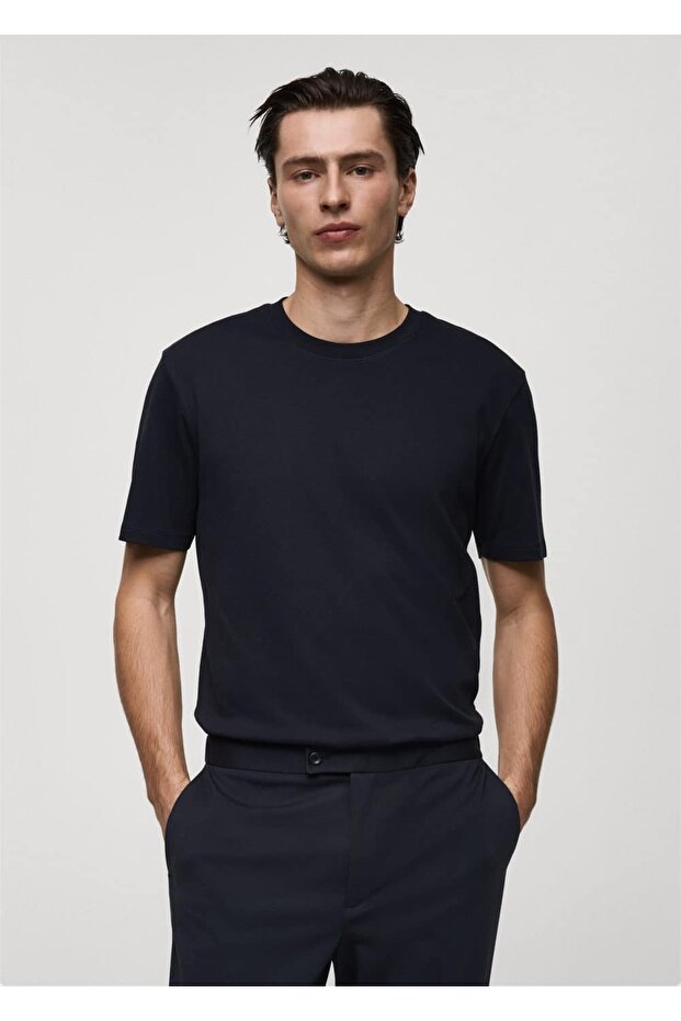 Medium weight regular fit tişört - 1