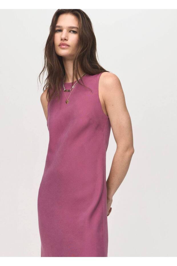 Uzun modal elbise - 1