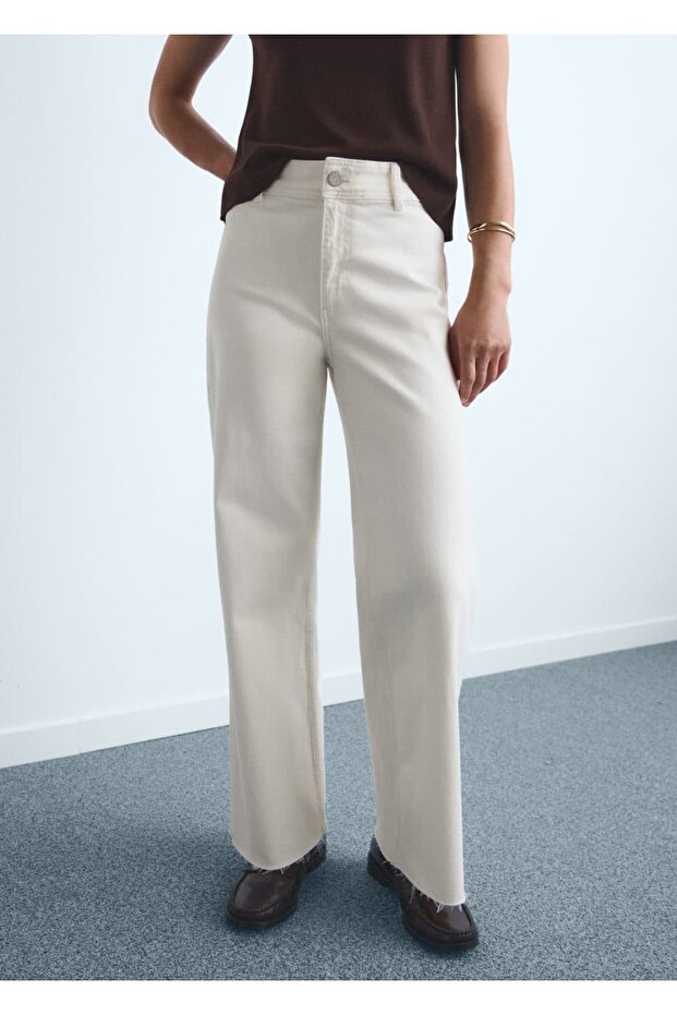 Catherin High Waisted Culotte Jean Pants