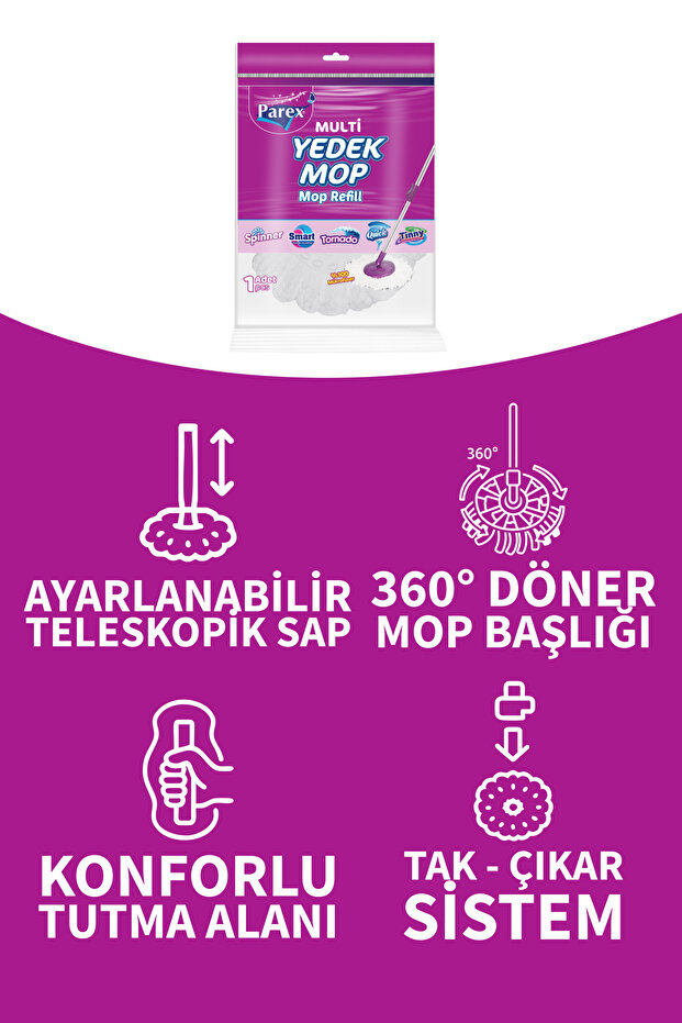 Multi Yedek Mop Üçlü Set - 3