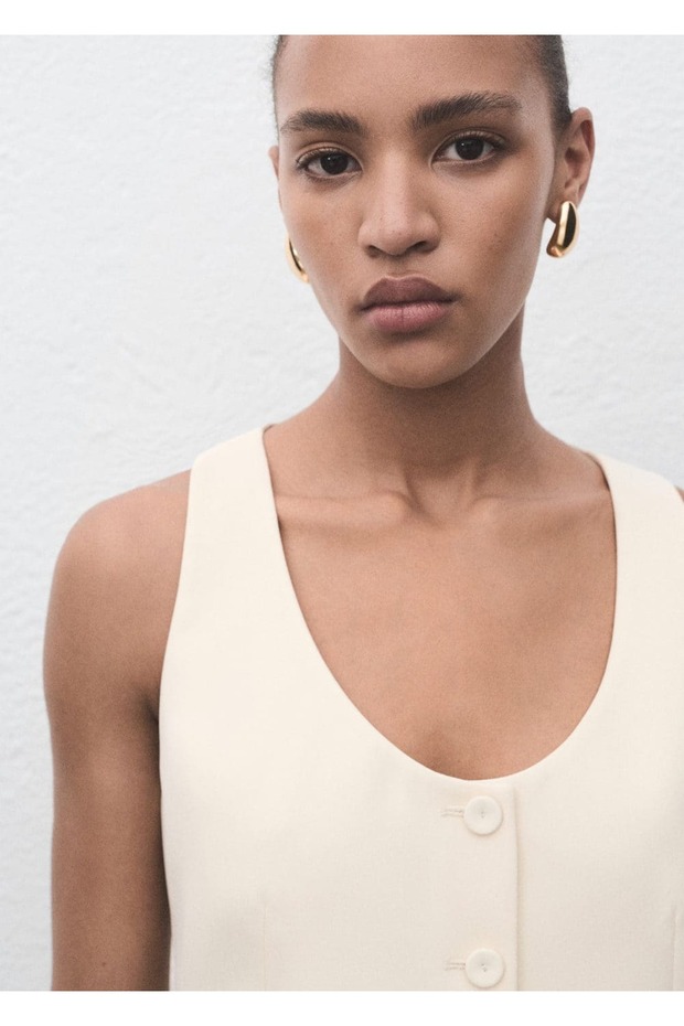 Düğmeli takım yelek - 7