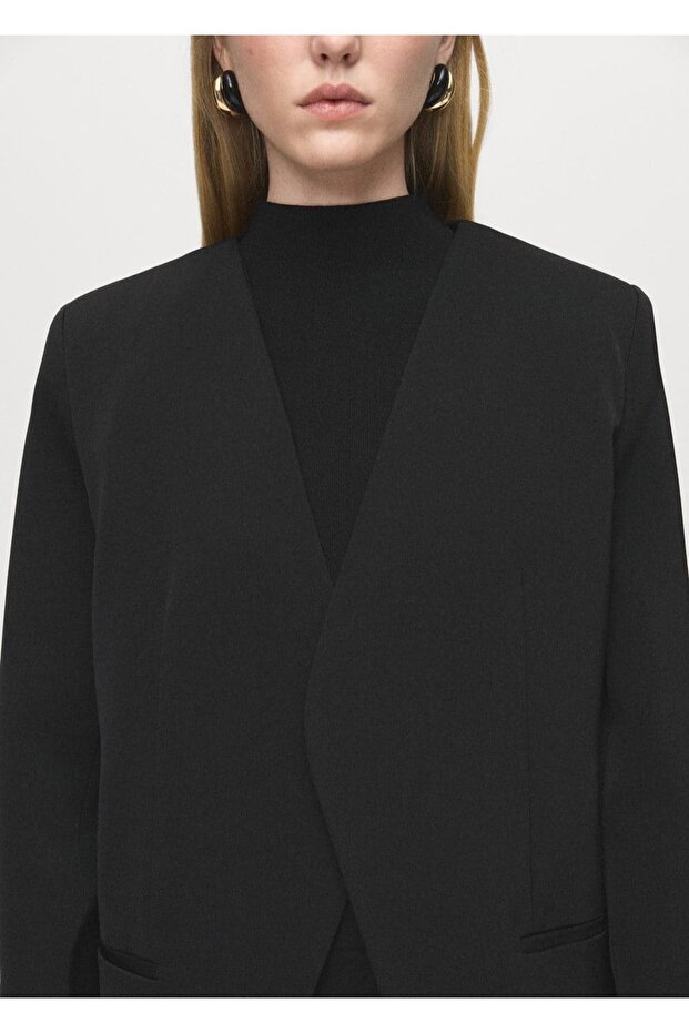 Kruvaze blazer ceket - 6