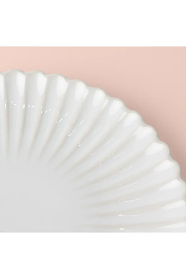 Coral Servis Tabağı 27 cm Ekru - 2