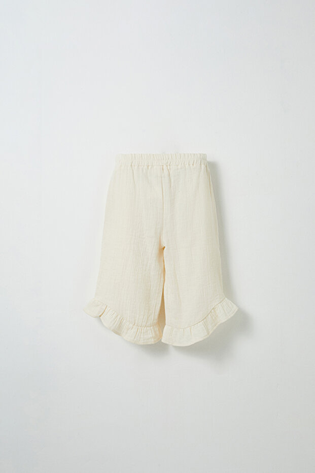 مجموعة سراويل بلوزة موسلين صغيرة - 7