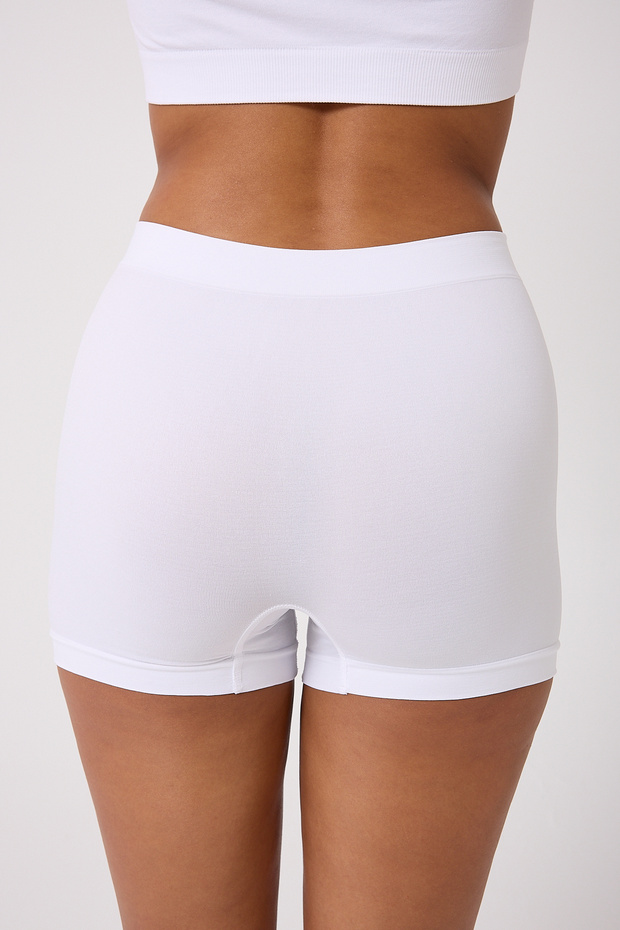 3'lü Kadın Dikişsiz Basic Boxer - 8