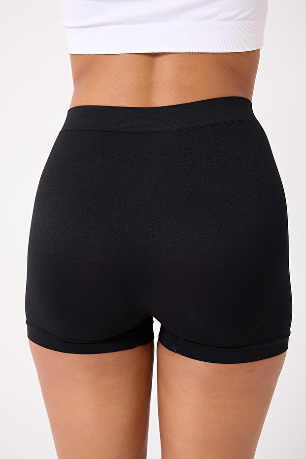 3'lü Kadın Dikişsiz Basic Boxer - 8