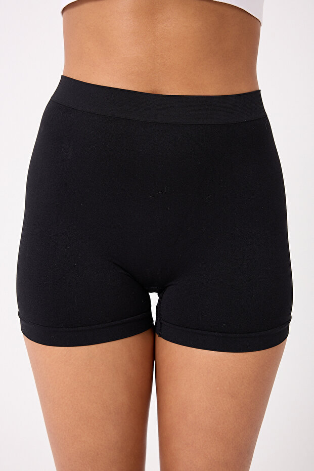 3'lü Kadın Dikişsiz Basic Boxer - 6