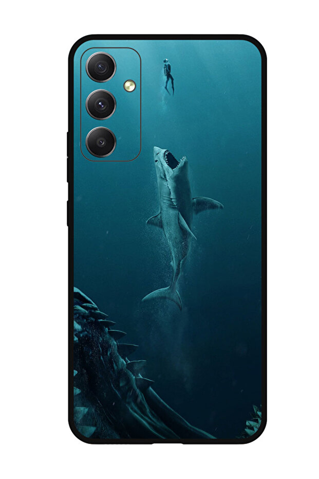 Protective Case Anti Scratch Shock Proof Bumper Cover For Samsung Galaxy M54 shark & men