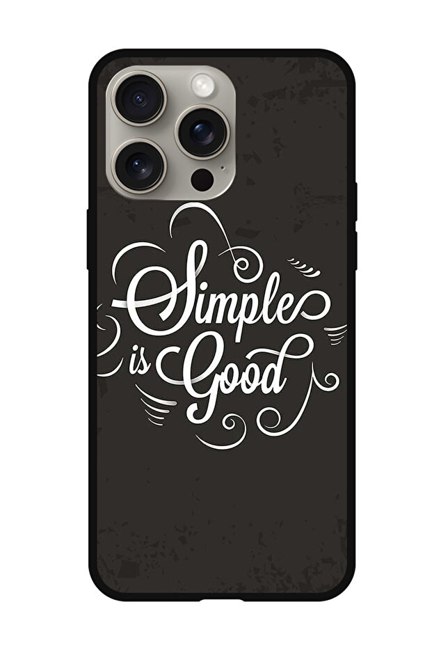 Protective Case Anti Scratch Shock Proof Bumper Cover For iPhone 15 Pro Simple Is Good