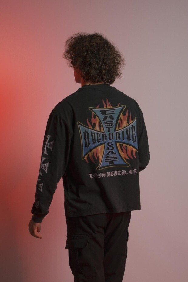 Chopper ''in Flame'' Uzun Kol T-shirt - 6