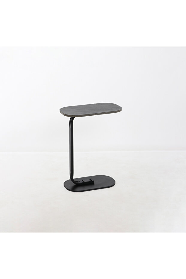 Brown wooden single serving table - 2