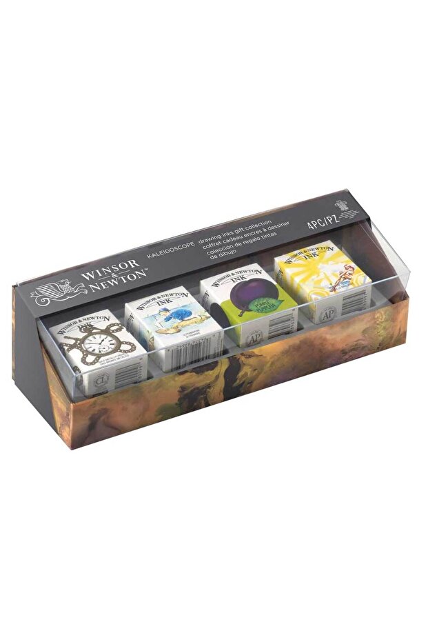 Winsor & Newton Drawing Ink Kaleidescope Gift Set 4x14ml Çizim Mürekkebi - 1
