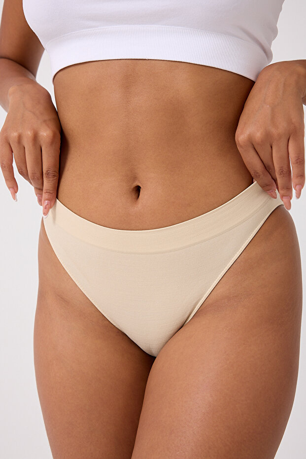 6'lı Dikişsiz Basic Kadın Slip Külot - 8