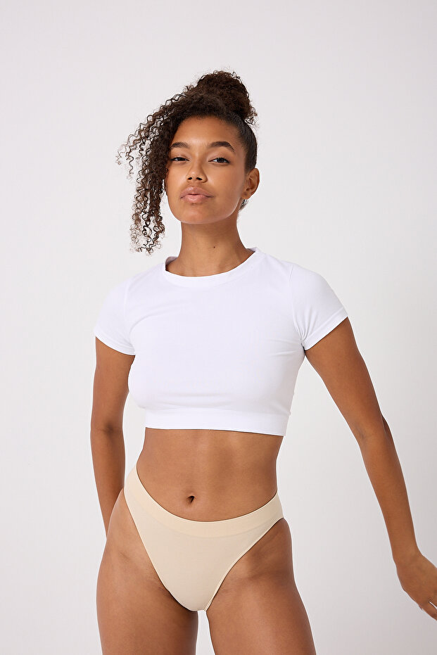 3'lü Dikişsiz Basic Kadın Slip Külot - 3