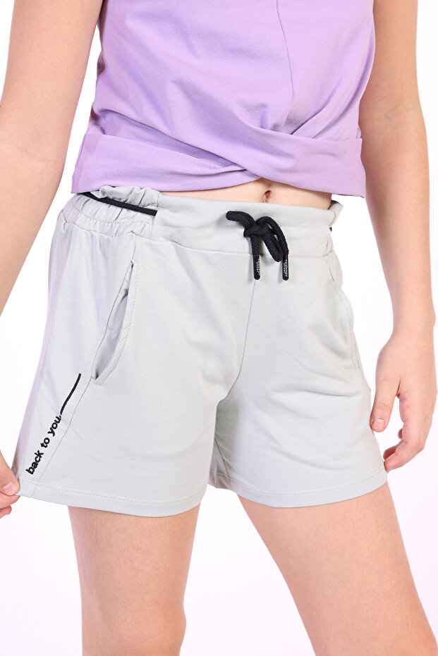 Girl's Back to You Embroidered Shorts