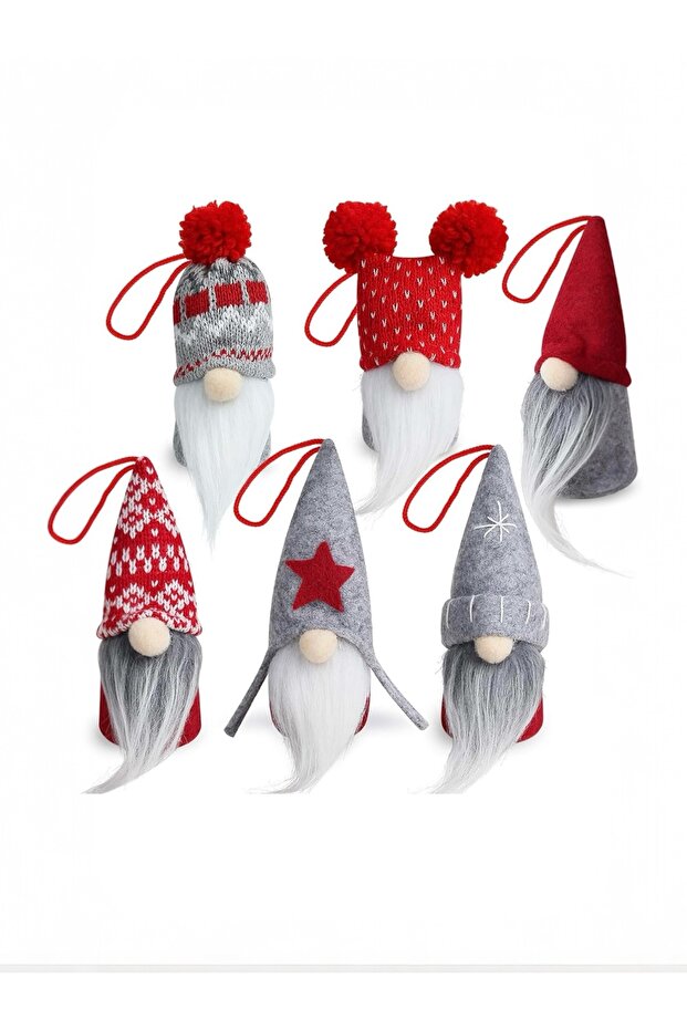 3 Pieces (14-16 cm) Gnome Christmas Nordic Lucky Dwarf Decoration Party Christmas Tree Ornament