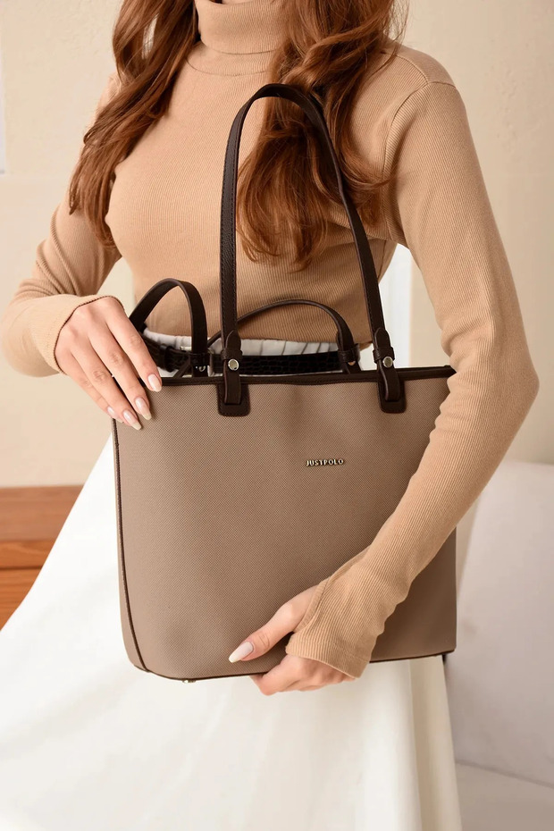 Women's Large Size Hand and Shoulder Bag