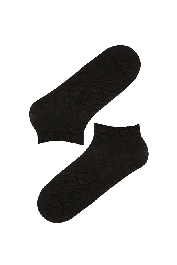Siyah Basic 4lü Patik Çorap - 2