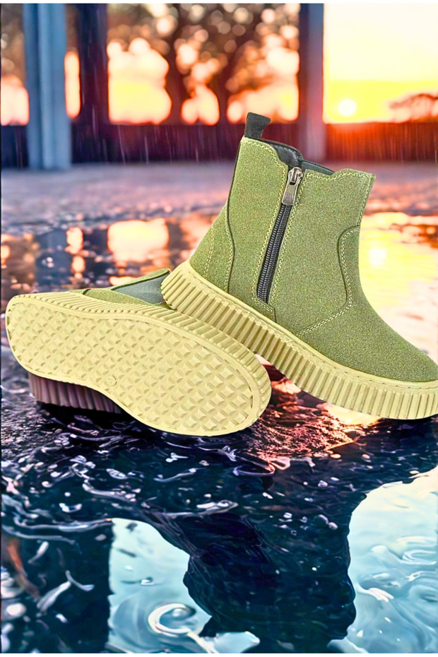 Unisex Sıcak Tutan Astarlı Chunky Kaymaz Ve Rahat Taban Fuşya Kız Çocuk Kışlık Bot Kışlık Çocuk Bot - 4