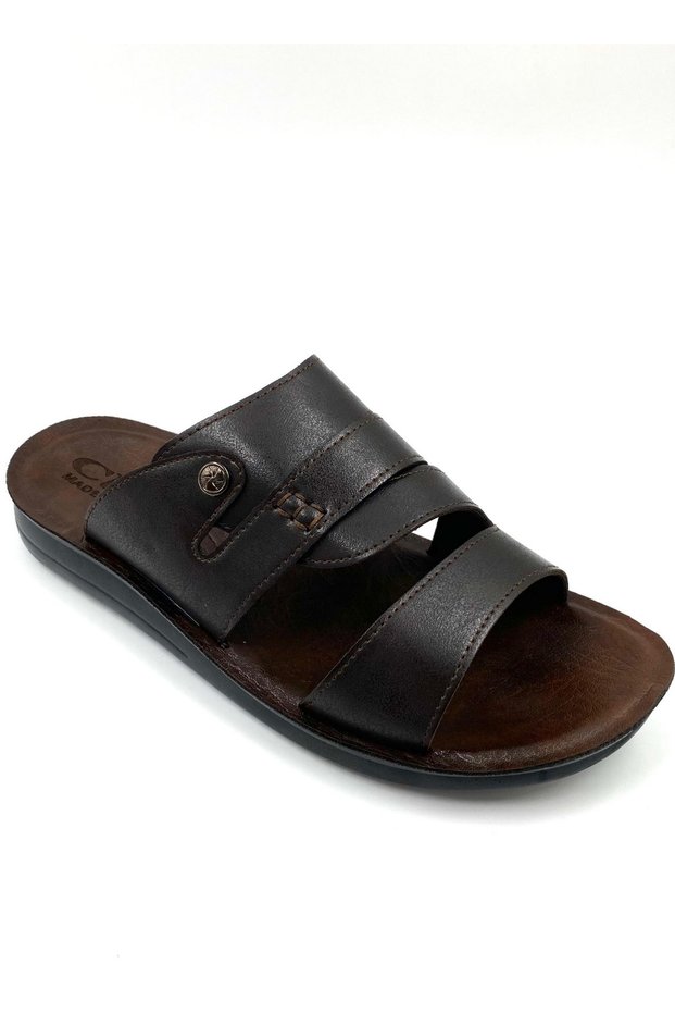 Size 48,.....,40 Men's Slippers Soft Comfort Dayanklı Bağ Garden Daily Wear