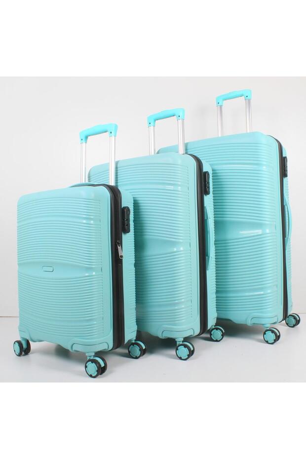 PP ÇİZGİLİ BAVUL 3'LÜ SET - 2