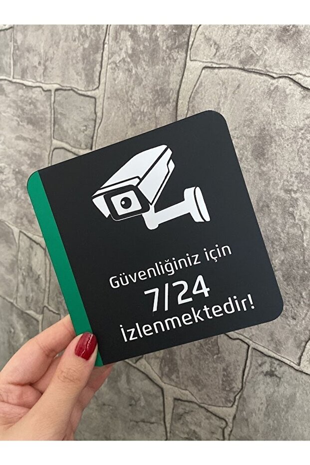 Self-Adhesive Security Camera Warning Sign - 1