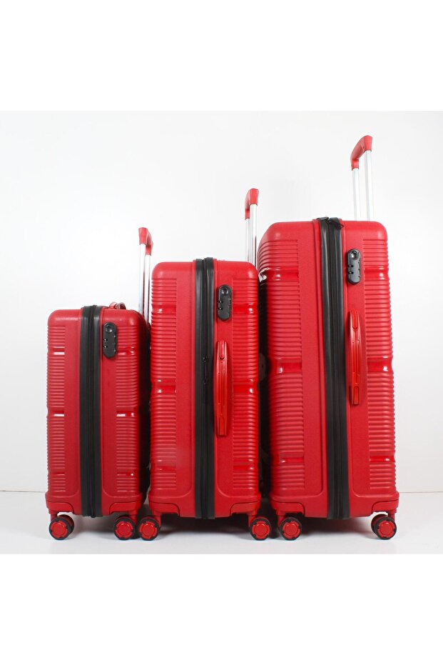 PP ÇİZGİLİ BAVUL 3'LÜ SET - 6