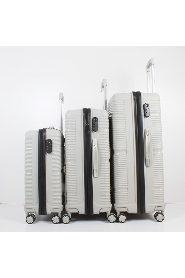 PP ÇİZGİLİ BAVUL 3'LÜ SET - 6