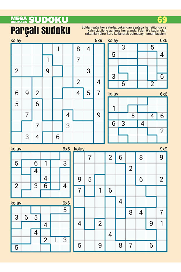 Mega Sudoku Bulmaca 021 - 5