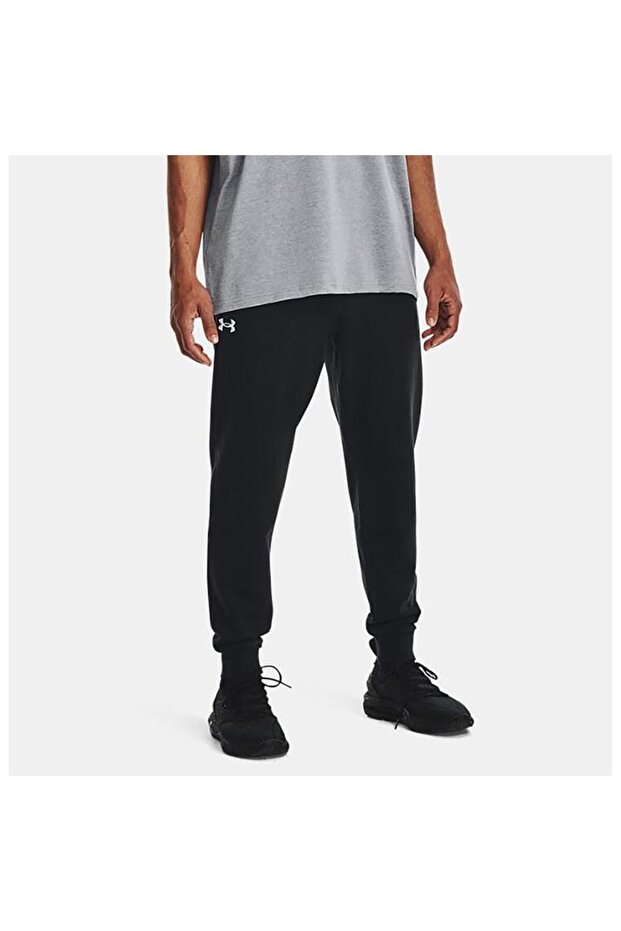 Rival Fleece Erkek Siyah Günlük Eşofman Altı - 1