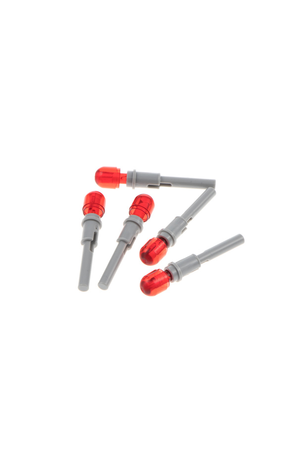 Orjinal Technic Aksesuar Custom Moc Pin 1/2 2l Bar Kırmızı Bomba 2 Adet Gönderilecek - 1