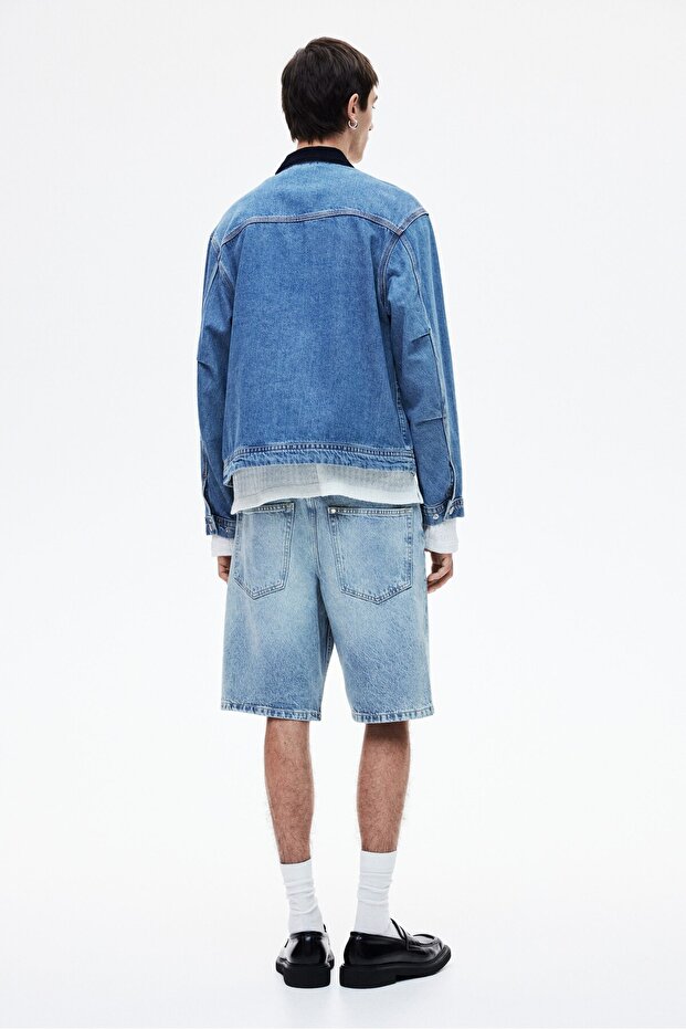 Relaxed Kot Şort - 3