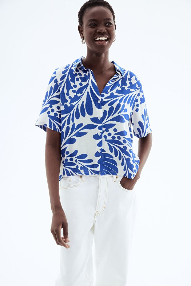 Krinkle Viskoz Gömlek - 1