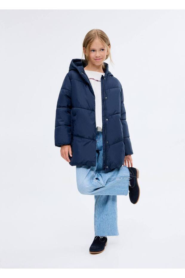 Kapüşonlu kapitone anorak - 2