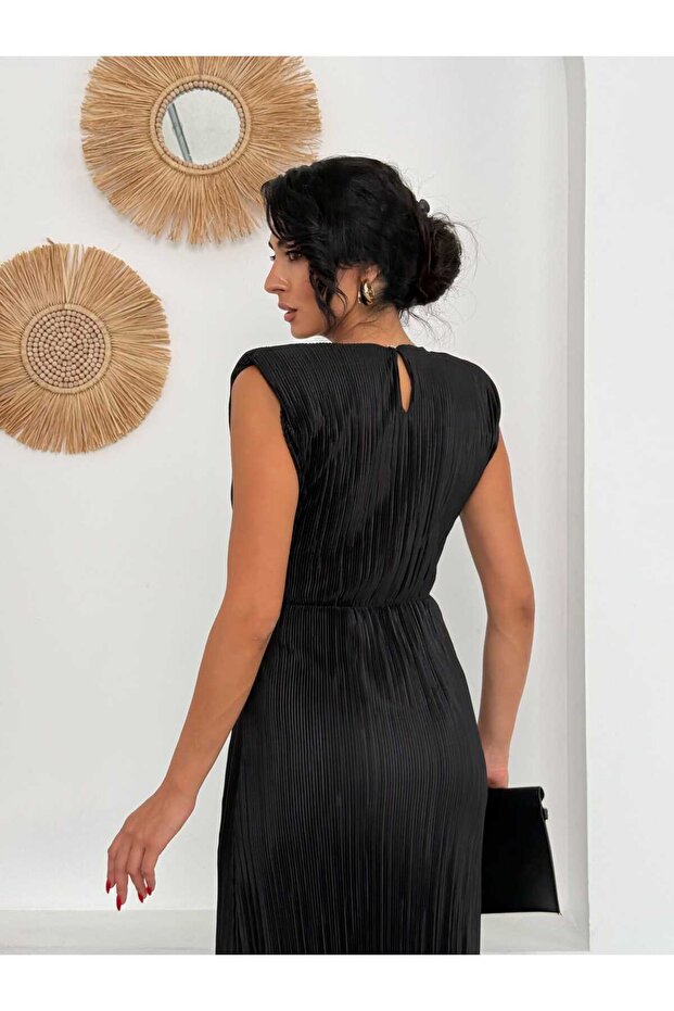 Bel Detaylı Piliseli DANIEL Elbise - 7