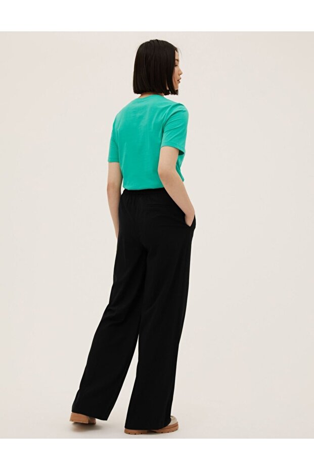 Wide Leg Pantolon - 5