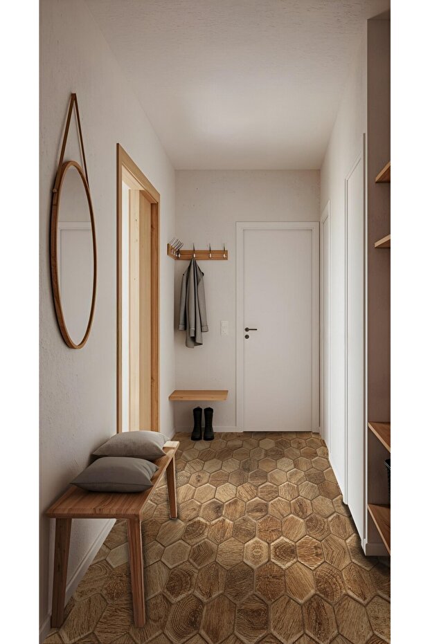 Code 98 Suya Dayanıklı Mutfak Banyo Zemin Mermer Mobilya Fayans Yapışkanlı Folyo Kaplama - 6